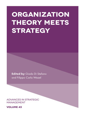 cover image of Organization Theory Meets Strategy